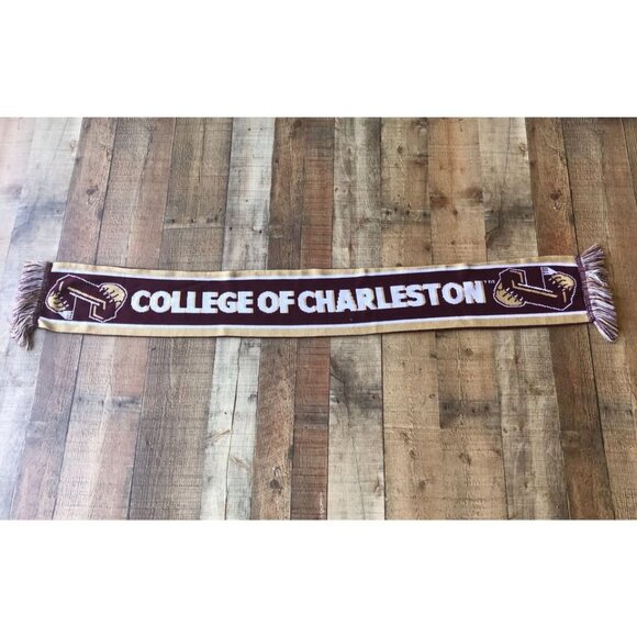 College of Charleston CofC Cougars Fringed Scarf - Picture 1 of 3
